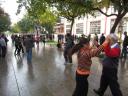 Xi'an - Near Giant Wild Goose pagoda - Dancing in the street