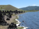 Terkhiin Tsagaan Lake - Stone sculptures