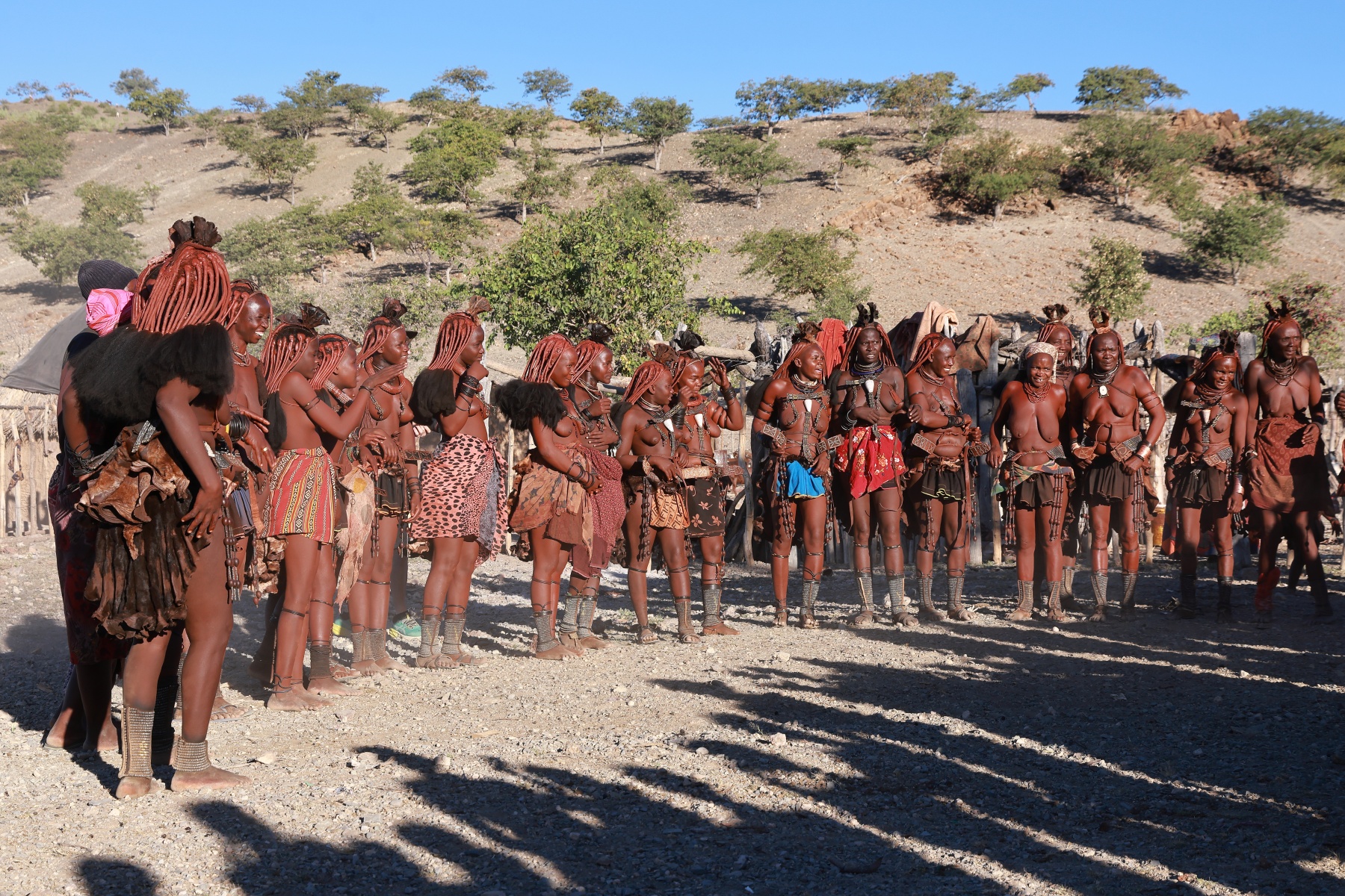 Opuwo - Himba village - Dancing