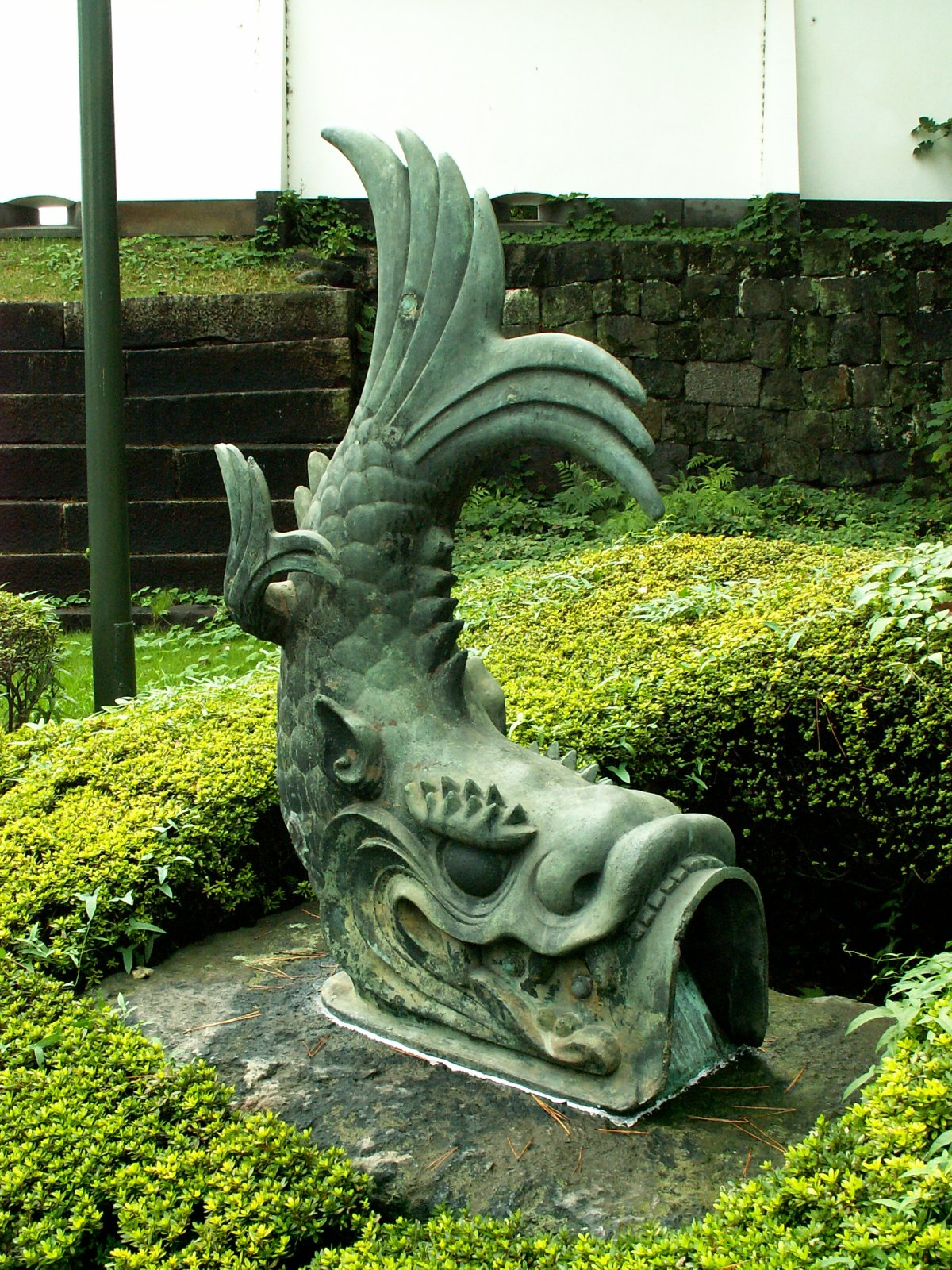 Chiyoda Ward - Imperial Palace - Stylized dolphin statue